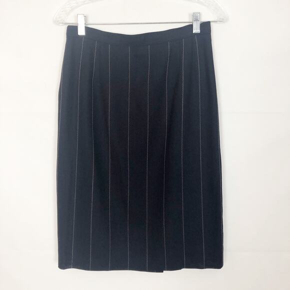 Giorgio Armani Le Collezioni 100% Wool High Waisted Skirt Size 10 - Picture 1 of 8